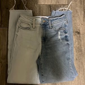 RSQ two tone blue jeans
